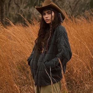 Free People Doman Quilted Knit Jacket